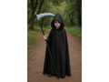 Peleryna z kapturem czarna