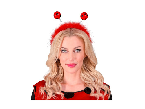 Opaska na głowę biedronka