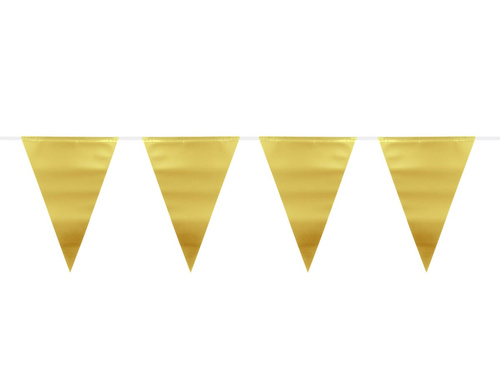 Baner flagi metaliczny złoty - 6 m - 1 szt.