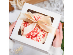 Ozdobne pudełko na ciasto- 20 x 20 x 15 cm - 1 szt.