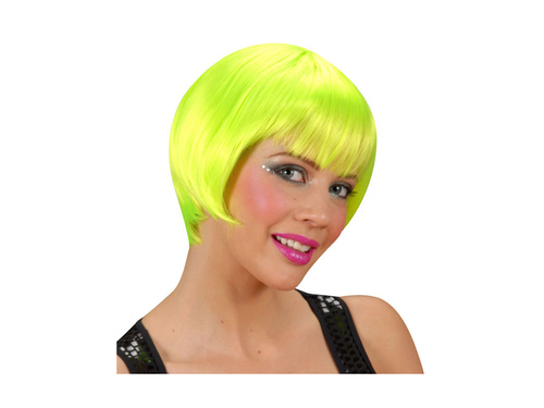 Neonowo zielona peruka Rave Girl