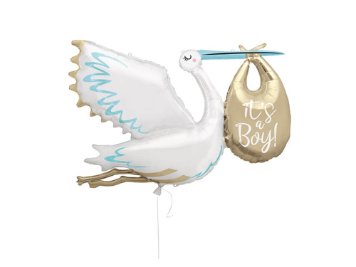 Balon foliowy Bocian It's a Boy - 1 szt.