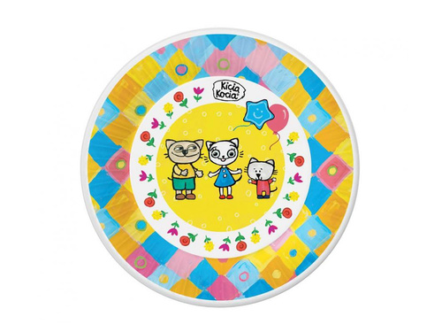 Talerzyki papierowe na urodziny Kicia Kocia - 18 cm - 6 szt.