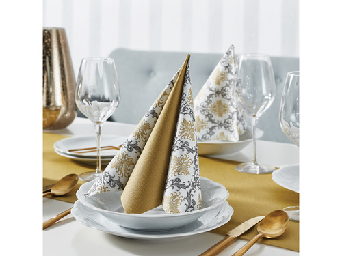 Dekoracja bieżnik na stół złoty - 40 cm x 5 m - 1 szt.