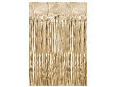 Kurtyna - zasłona na drzwi satynowa złota - 2,5 m x 90 cm