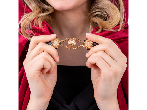 Peleryna z kapturem - burgundowa - 80 cm