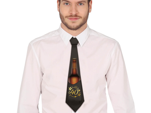 Krawat urodzinowy na czterdziestkę - 1 szt.