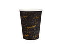 Kubeczki papierowe na Sylwestra Happy New Year - czarne - 270 ml - 10 szt.