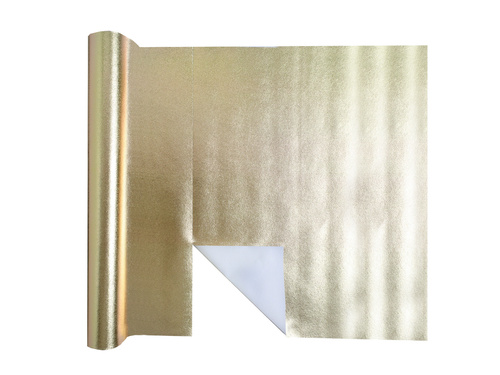 Dekoracja bieżnik na stół 3w1 - złoty metaliczny - 40 cm x 4,8 m - 1 szt.