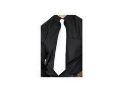 Biały krawat - 1 szt.