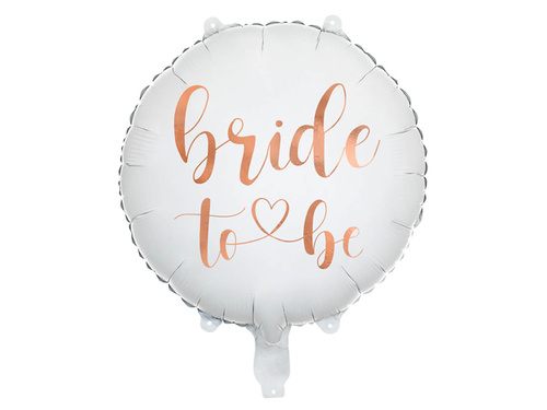 Balon foliowy Bride to be na Wieczór Panieński - 35 cm - 1 szt