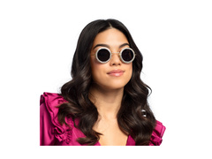 Okulary imprezowe hippie diament