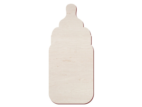 Drewniane scrapki butelki - 10 szt