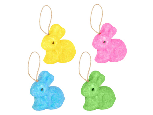 Zawieszki króliczki - 6,5 cm - 4 szt.