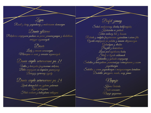Weselne menu - 4 szt.