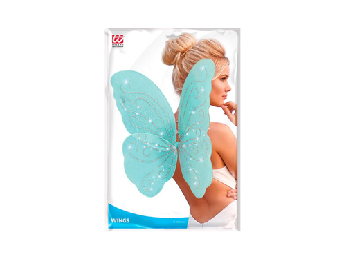 Turkusowe skrzydła motyla 85×50 cm