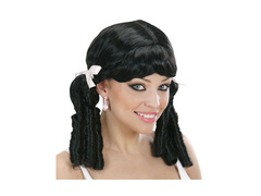 Czarna peruka Lolita z kucykami