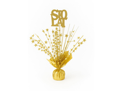 Dekoracja stołu złota Sto Lat - 36 cm - 1 szt.