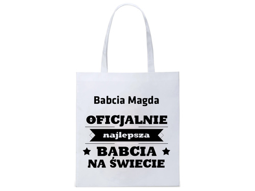 Torba na zakupy z imieniem na dzień babci - 1 szt.
