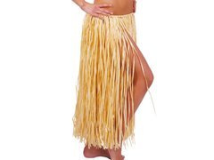 Spódniczka hawajska długa słomkowa - 1 szt.
