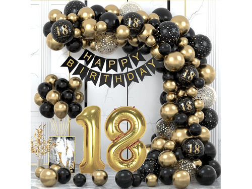 Zestaw balonów do girlandy balonowej na osiemnastkę - 80 szt.