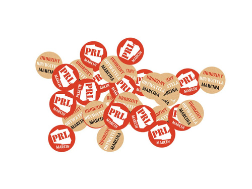 Konfetti personalizowane PRL - 72 szt.
