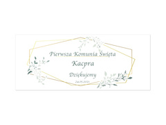 Naklejki personalizowane na pudełka na ciasto - 8 szt.