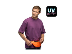 Saszetka biodrowa cekinowa neonowa pomarańczowa UV