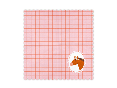 Serwetki urodzinowe Konik - 33 cm - 12 szt.