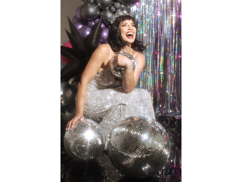 Kula dyskotekowa lustrzana srebrna - 40 cm - 1 szt.