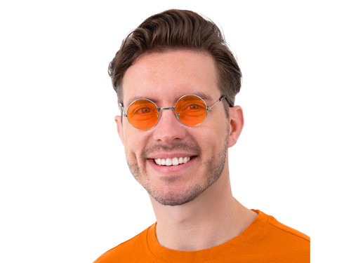 Okulary Hipisa pomarańczowe - 1 szt.