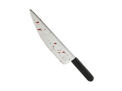 Zakrwawiony plastikowy nóż - 48,5 cm
