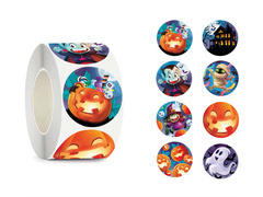 Rolka naklejek na Halloween - 200 szt.