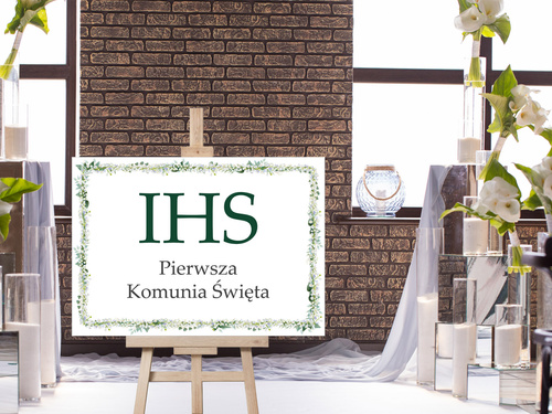 Plakat komunijny - I Komunia Święta - 68x48 cm