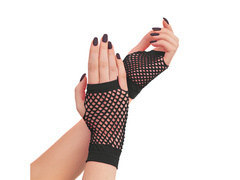 Rękawiczki z czarnej siatki - 11 cm