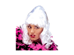 Peruka biała Glamour