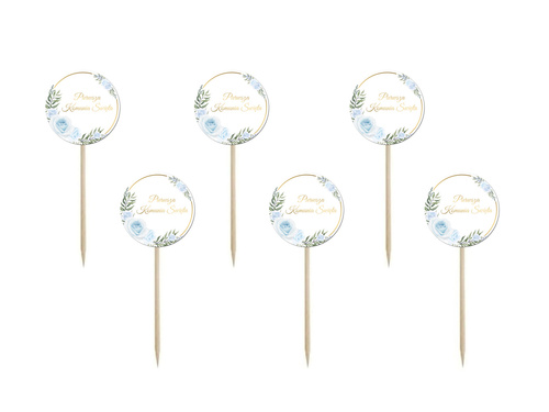 Pikery na I Komunię Świętą - 7 cm - 6 szt.