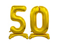 Zestaw balonów foliowych 50 złota - 74 cm