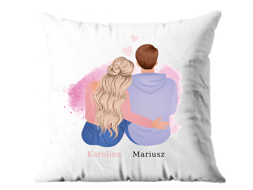 Poszewka personalizowana z imionami - 1 szt.