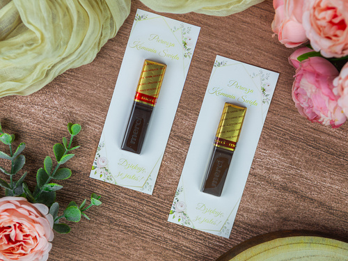 Podziękowanie dla gości Merci na Komunię Świętą - 5 szt.