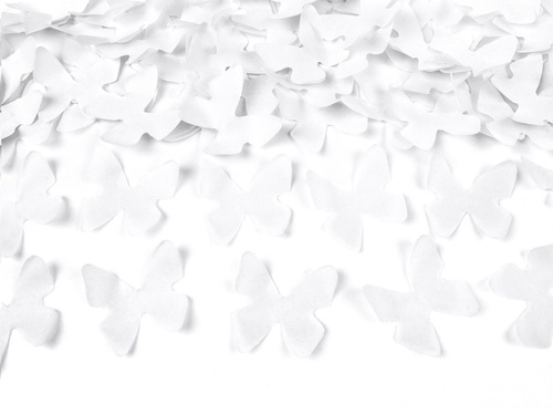 Tuba strzelająca białymi motylkami 40 cm 1 szt.