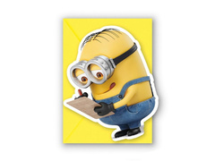 Zaproszenia urodzinowe Minionki - 11 cm x 9 cm - 6 szt.
