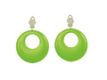 Kolczyki klipsy zielone neonowe