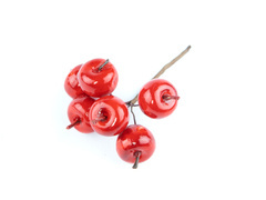 Sztuczna jarzębina na piku czerwona - 13 cm - 1 szt.