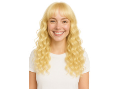 Peruka blond długa - 1 szt.