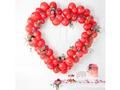 Girlanda balonowa czerwona ze stelażem Serce - 104 elementy