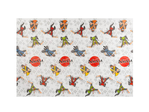 Obrus urodzinowy Ninja - 120 x 180 cm - 1 szt.
