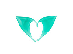 Uszy Elfa fluorescencyjne - 1 para