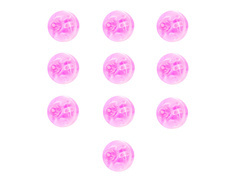 Diody LED do balonów różowe - 10 szt.