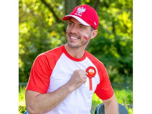 Kotylion narodowy biało-czerwony - 1 szt.